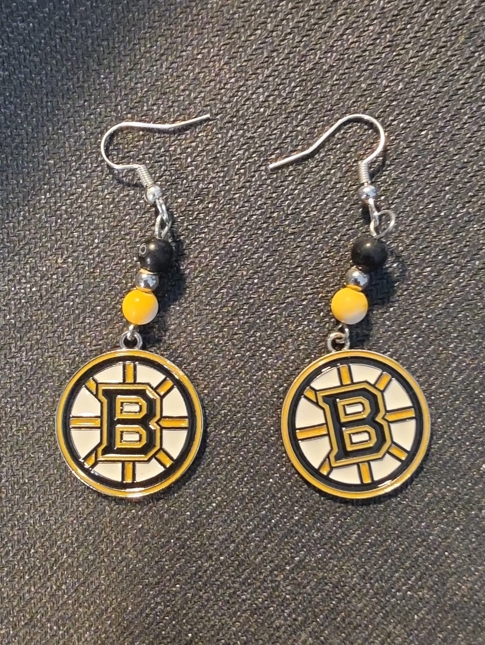 Boston Bruins NHL Dangle Earrings